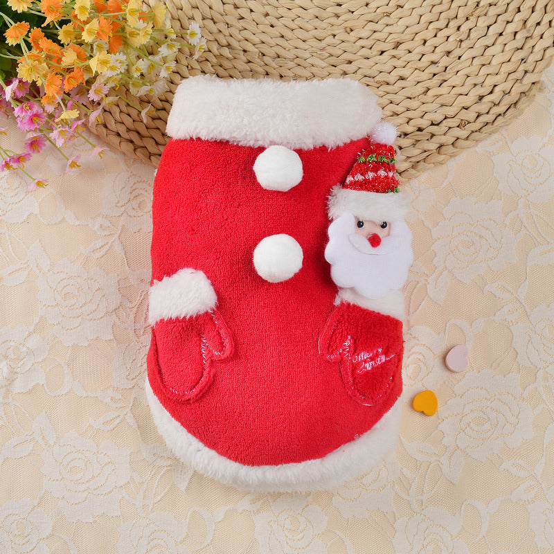 Cat Christmas Dog Clothes Hoodie