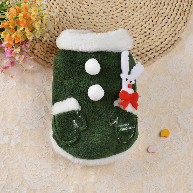 Cat Christmas Dog Clothes Hoodie
