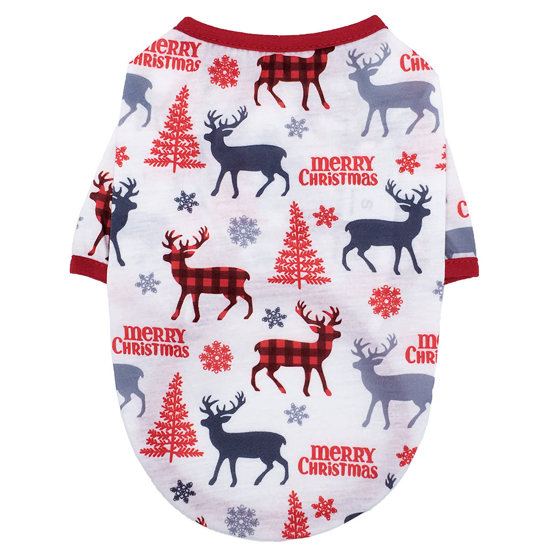 Christmas Dog Shirt Vest Soft Breathable Pet Clothes