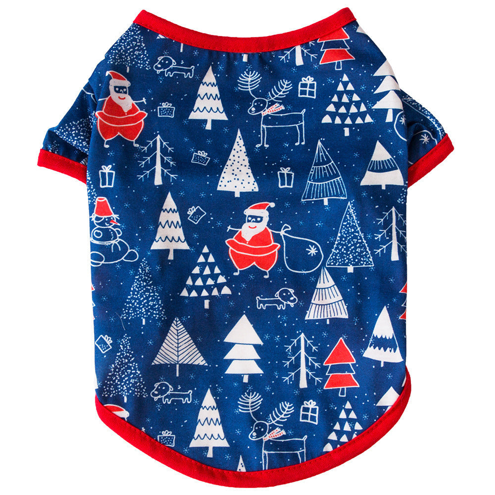 Christmas Dog Shirt Vest Soft Breathable Pet Clothes