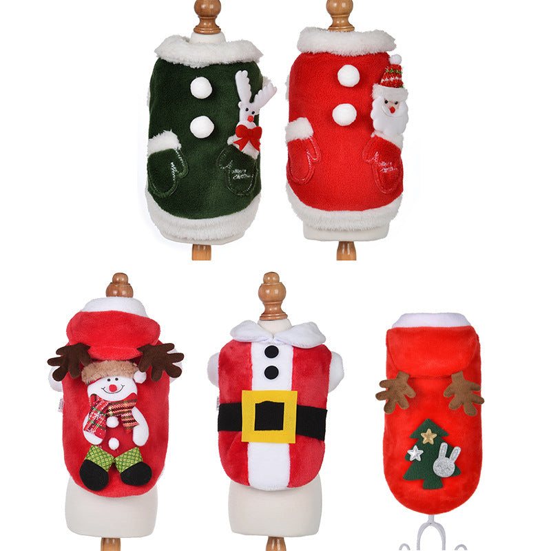 Cat Christmas Dog Clothes Hoodie