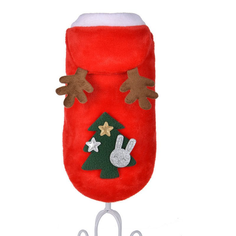 Cat Christmas Dog Clothes Hoodie