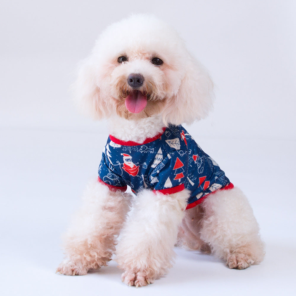 Christmas Dog Shirt Vest Soft Breathable Pet Clothes